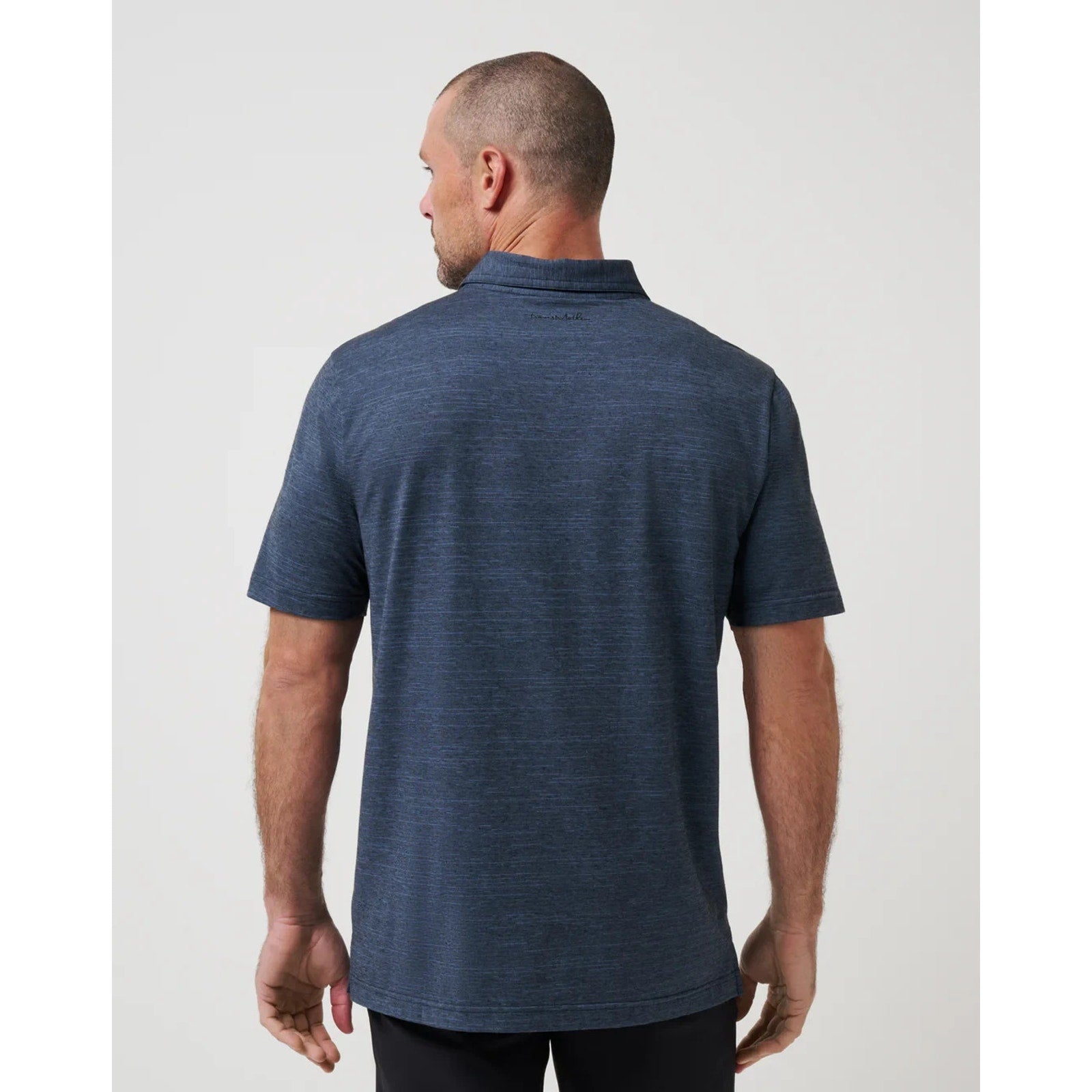 TravisMathew The Heater Polo Shirt Men's XXL Blue Performance Stretch Golf NWT