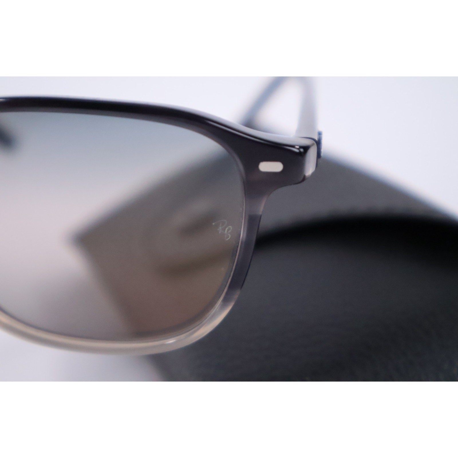 Ray Ban LEONARD Grey Havana GRADIENT Pink Blue Lens Sunglass RB2193 1326/GE Read