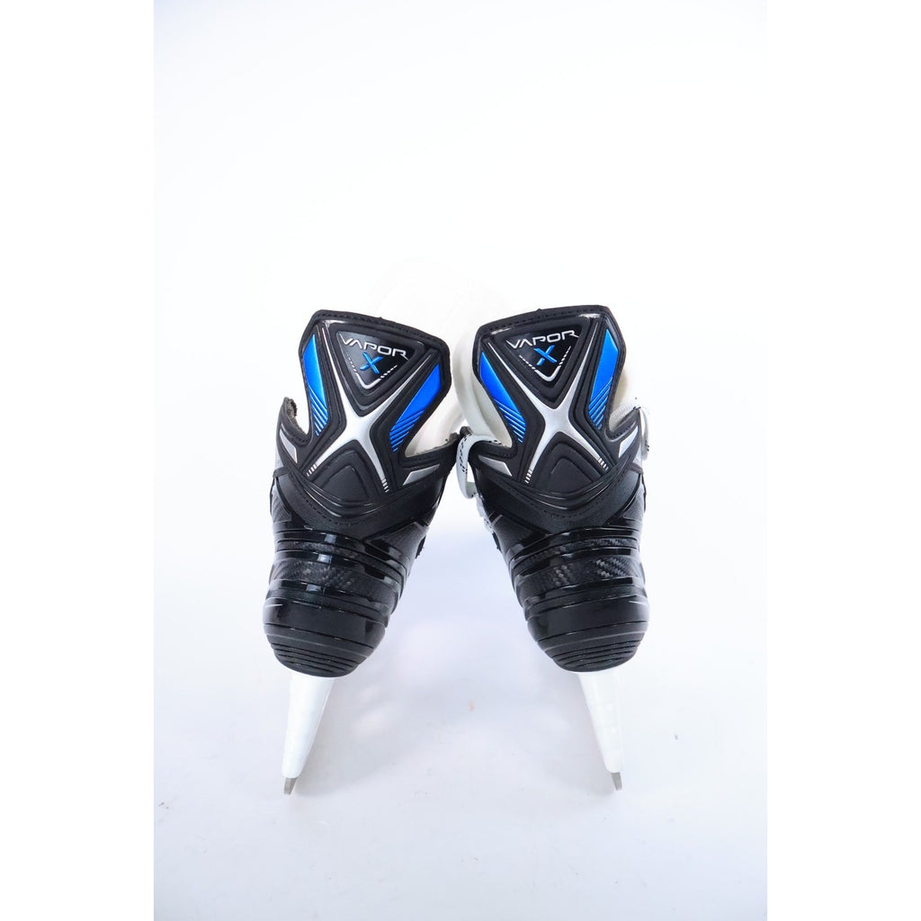 Bauer Vapor X Volt Ice Hockey Skates Sz 1 Lightspeed Pro II Black Blue NEW