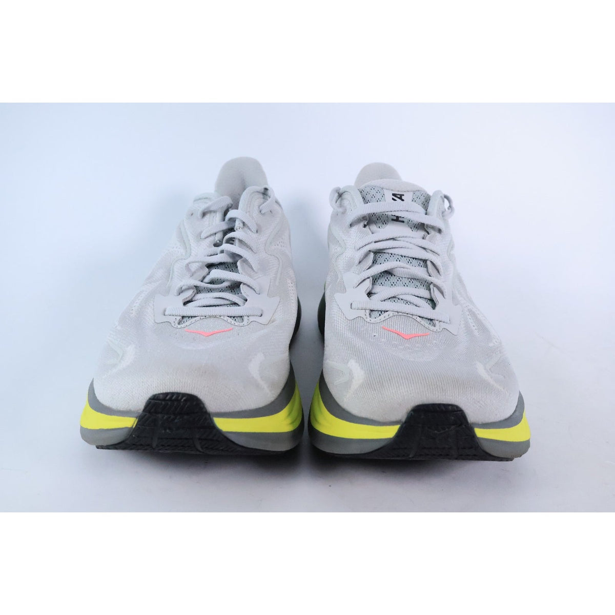 Hoka Clifton 10 Men's Size 12D White Running Shoes Sneakers 1162030 SRDST #315
