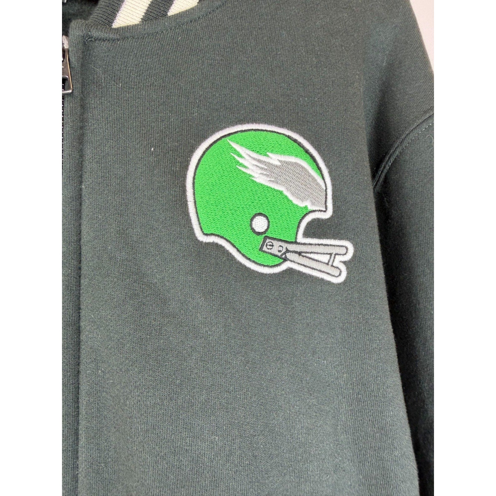 Stoney Clover Lane X '47 Philadelphia Eagles Black Track Jacket Size M $200
