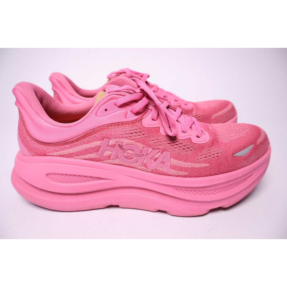 Hoka Bondi 9 Women's Size 11B Pink Running Shoes Sneakers #201