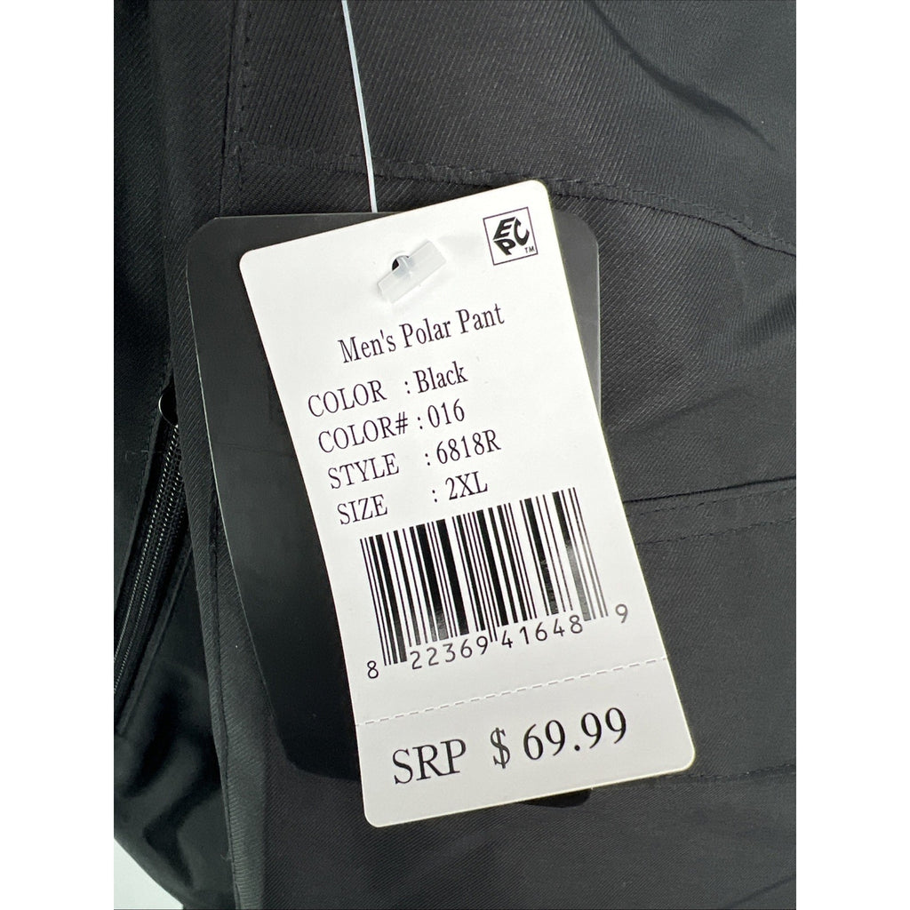 Outdoor Gear Men's Polar Snow Pants Black Insulated Waterproof Ski 2XL NWT