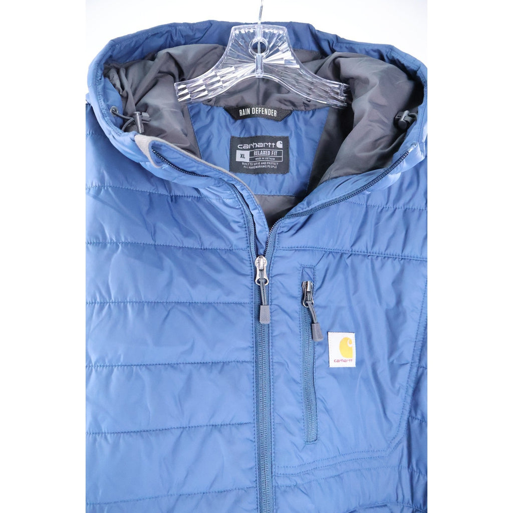 Carhartt Men's Rain Defender Lightweight Insulated Hooded Jacket Size XL READ