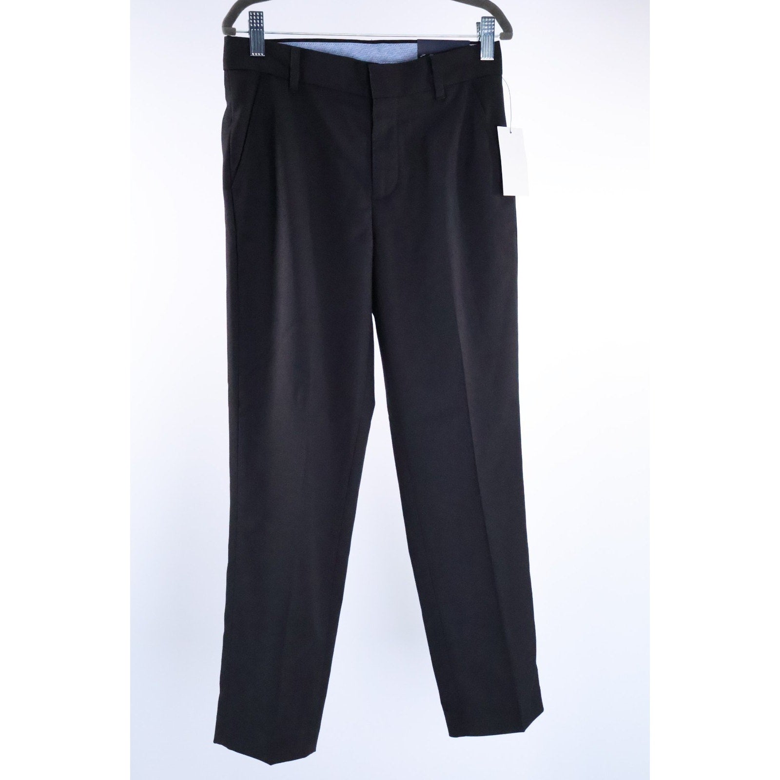 Tommy Hilfiger Boy's Black Modern-Fit Stretch Suit 2 Piece Jacket Pant Sz 10 NWT
