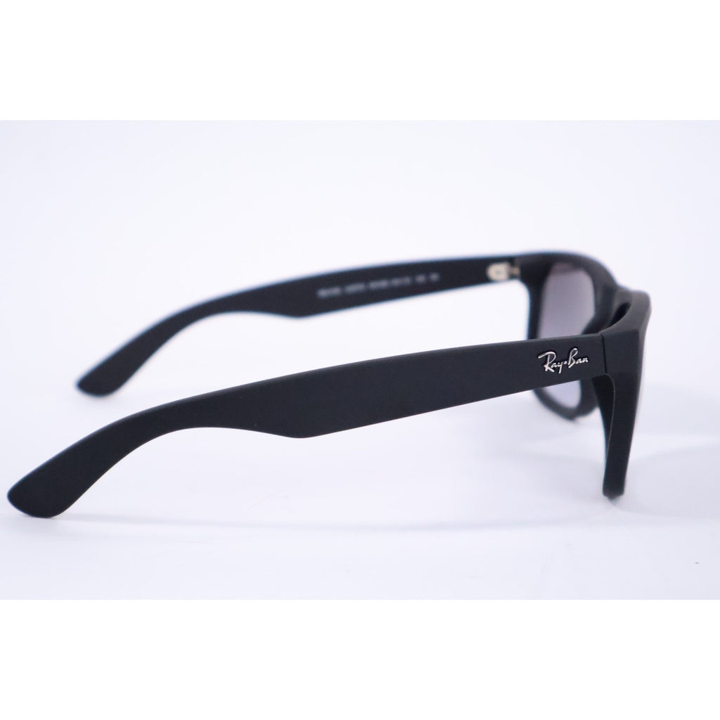 Ray-Ban JUSTIN RB4165 601/8G 54-16 Sunglasses Dark Grey Matte Rubber Black New