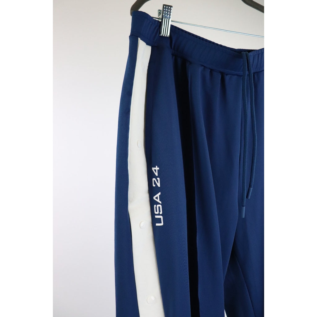 Women's J Lindeberg JL Orianne Pants Athletic USA Blue White Sz L NWT $125