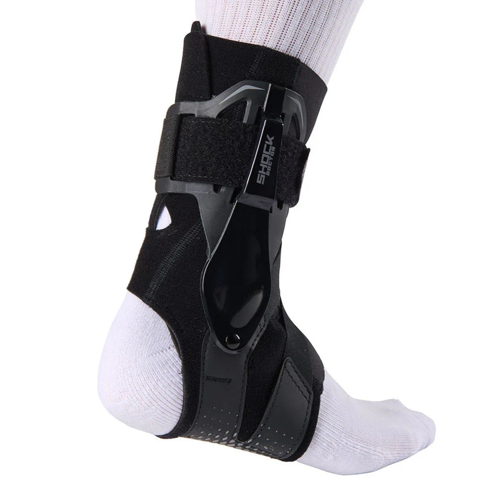 Shock Doctor Ankle W/Molded Support Guards /Cross Straps Level 3 Left Medium NEW
