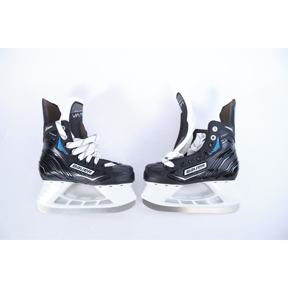 Bauer Vapor X Volt Ice Hockey Skates Sz 1 Lightspeed Pro II Black Blue NEW