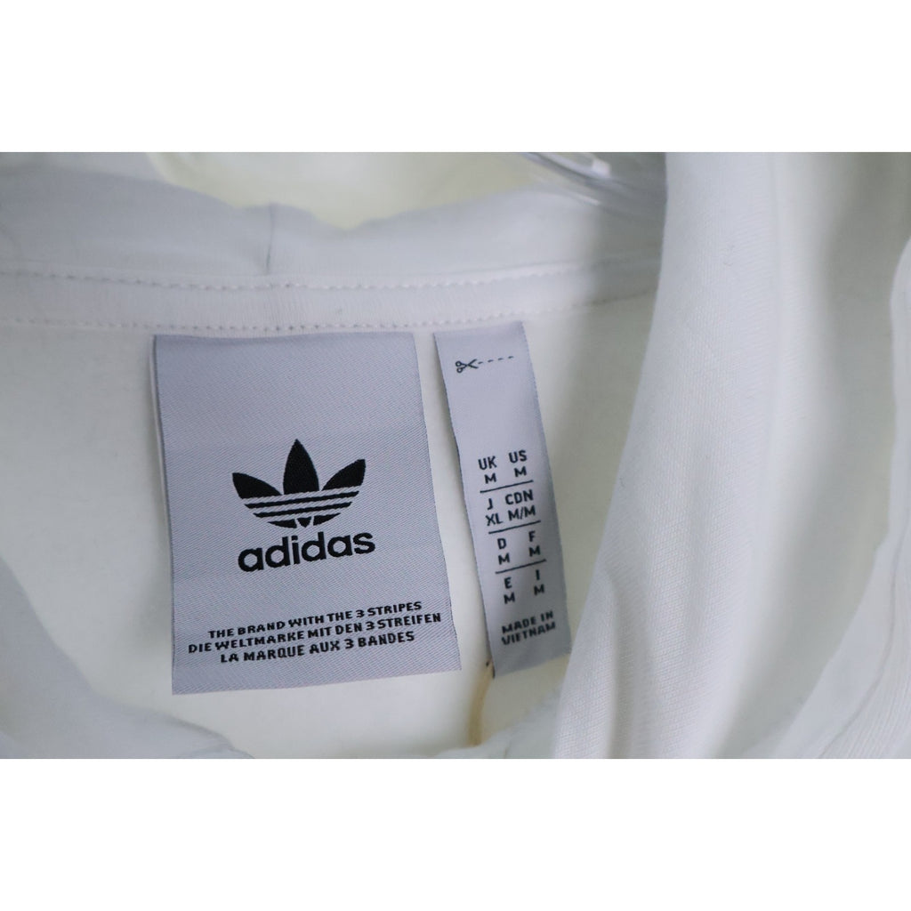 Adidas Men's Regular Size M White Essential Hoody Sweatshirt Trefoil NEW IM4526