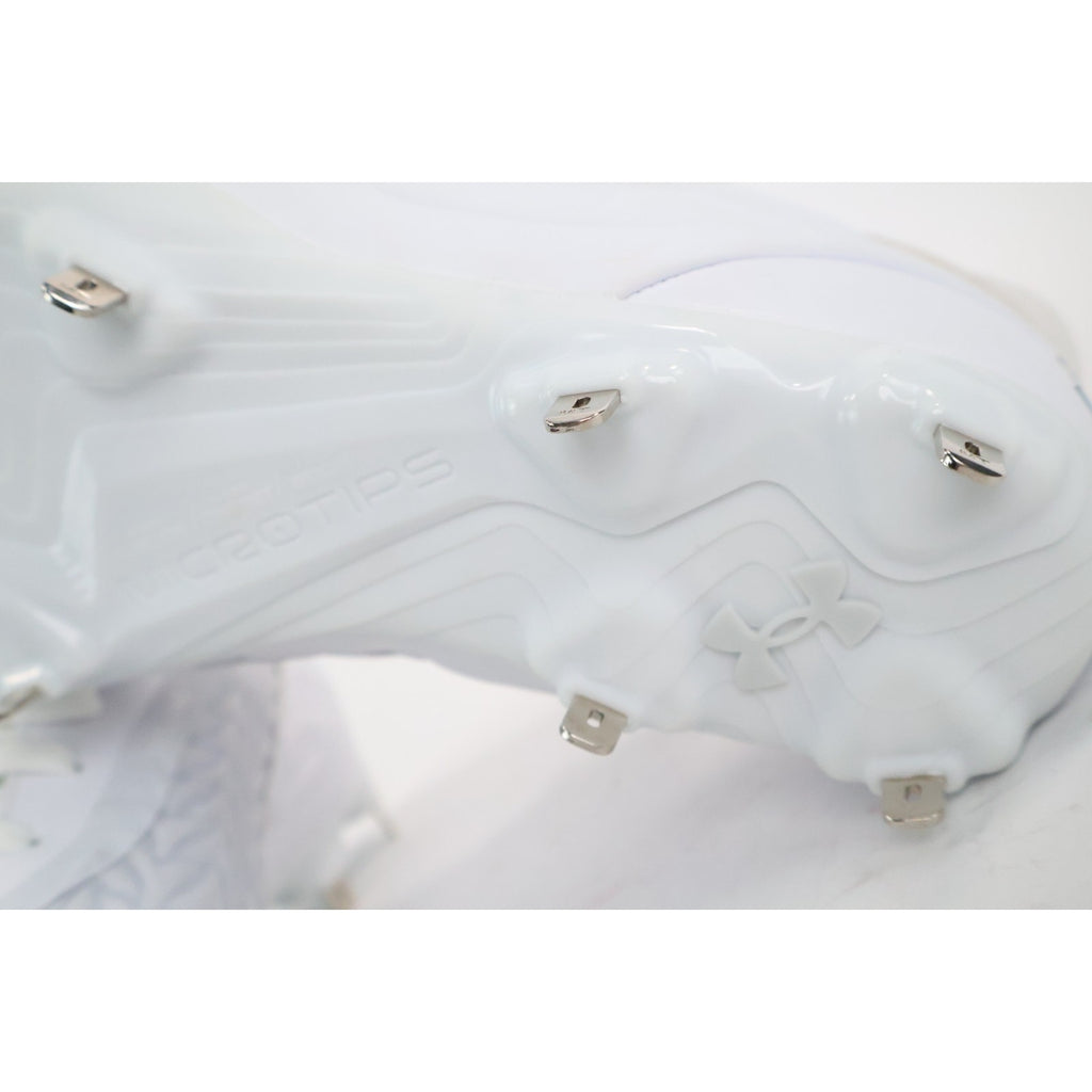 Under Armour UA Yard MT TPU 3.0 Baseball Cleats White Men’s Size 6.5 New READ