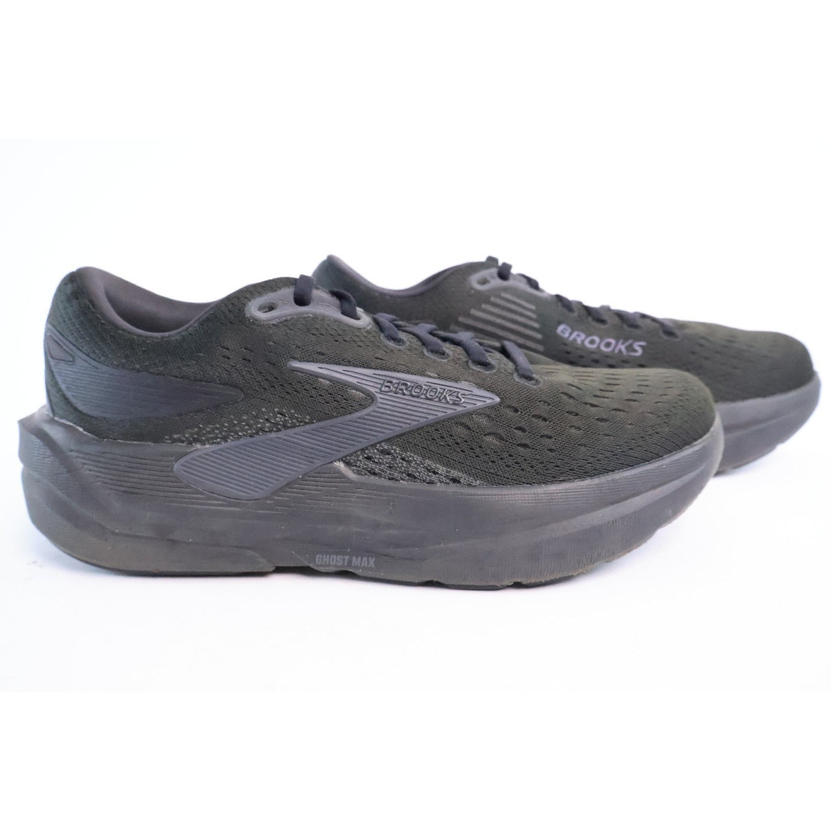 Brooks Ghost Max 3 Women’s Size 7 Black Lace Up Running Sneaker Shoes #121