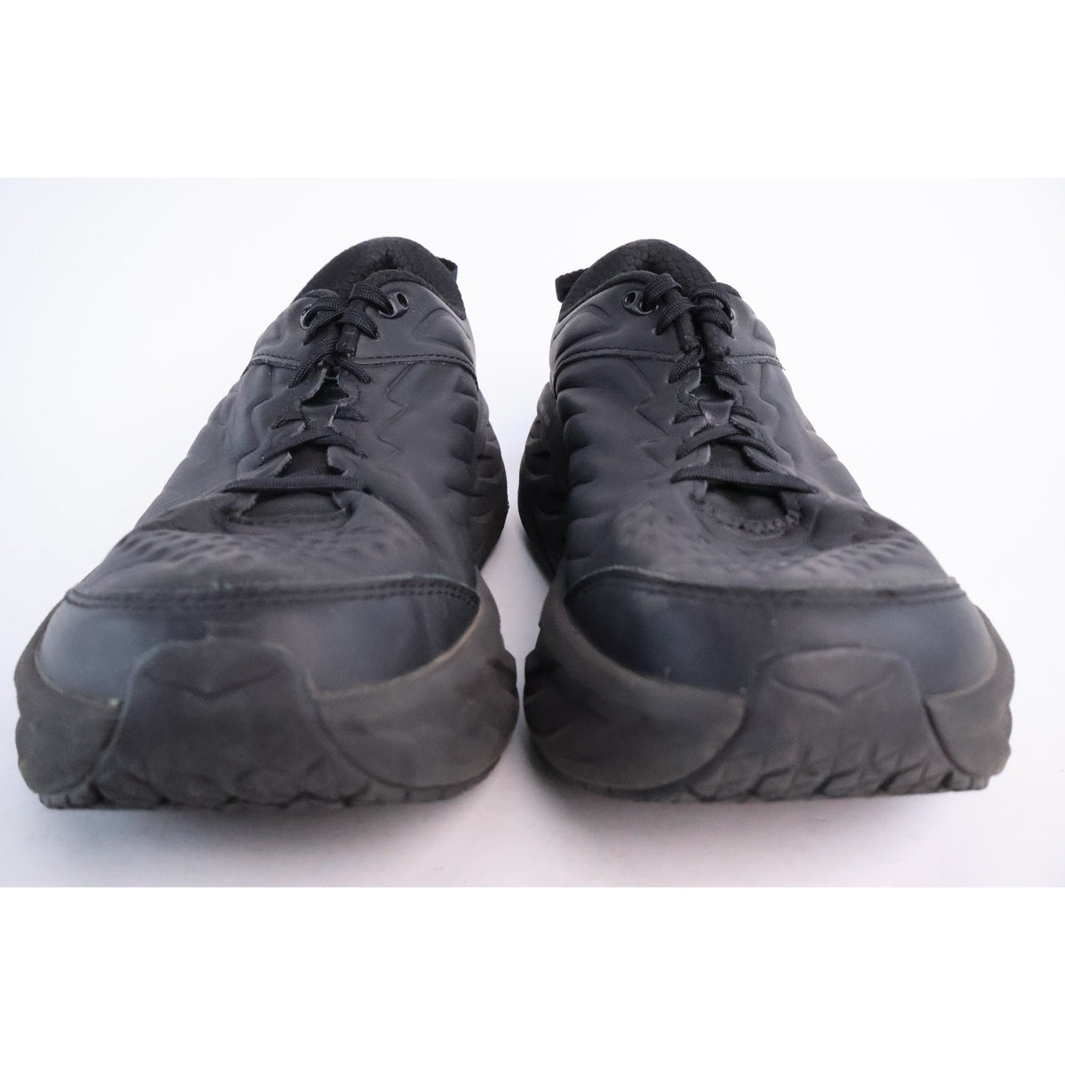 Hoka One One Bondi SR Women's Size 9 Black Leather Slip Resistant Shoes #196