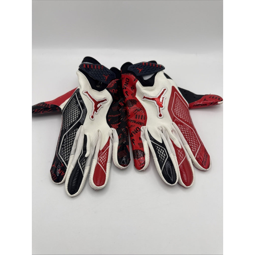 Nike Men's Jordan Fly Lock 2.0 Football Gloves, Red/ Black, Adult XLarge, NEW!!