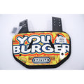 Battle "You a Burger" Adult Football Backplate NEW