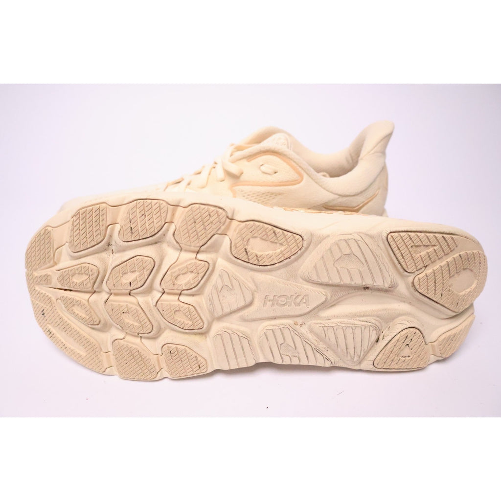 HOKA ONE ONE Clifton 10 Women’s Running Shoes Vanilla Birch Beige 10B READ #175