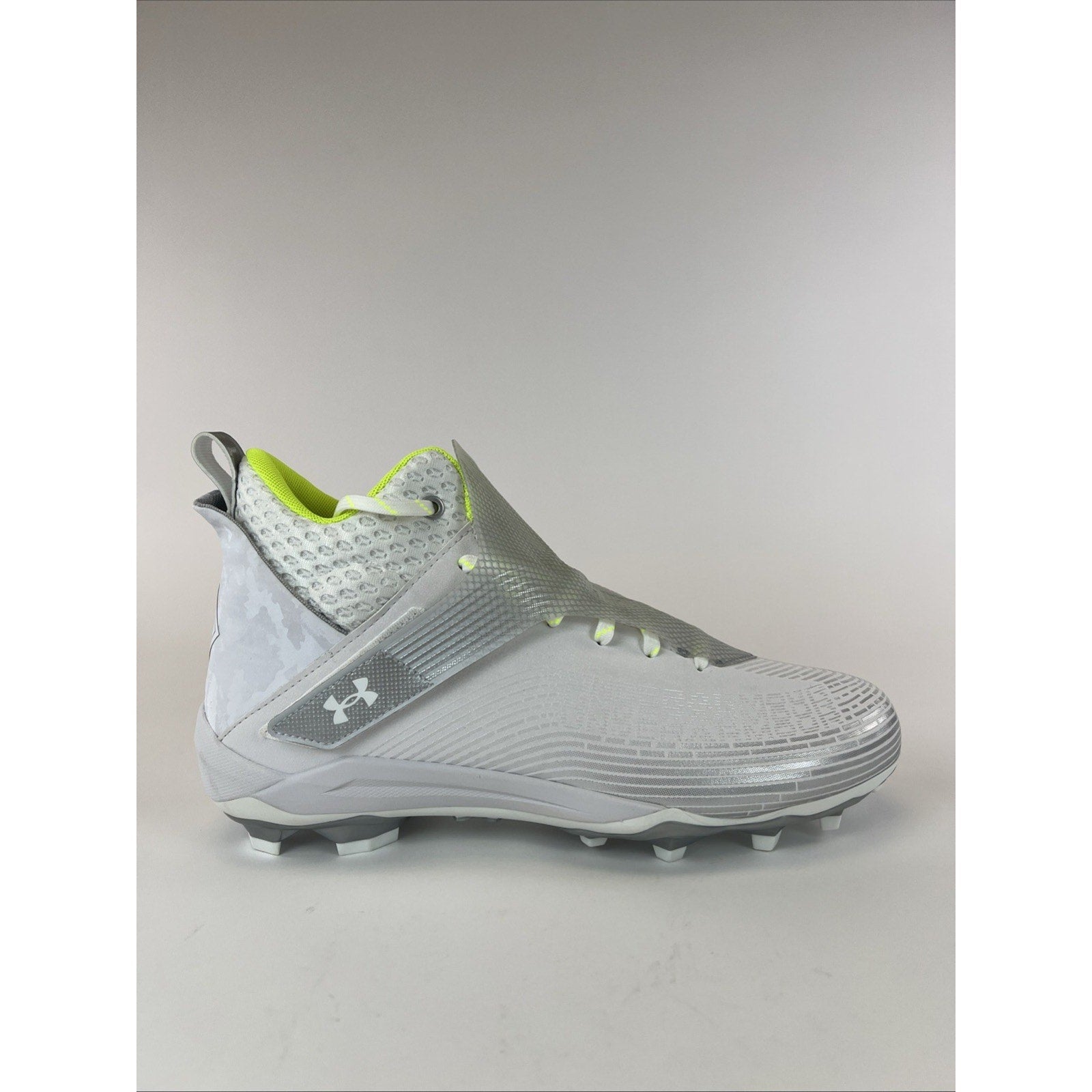 UNDER ARMOUR UA HIGHLIGHT HAMMER MC 'WHITE METALLIC SILVER' 3025085-101 Size 13