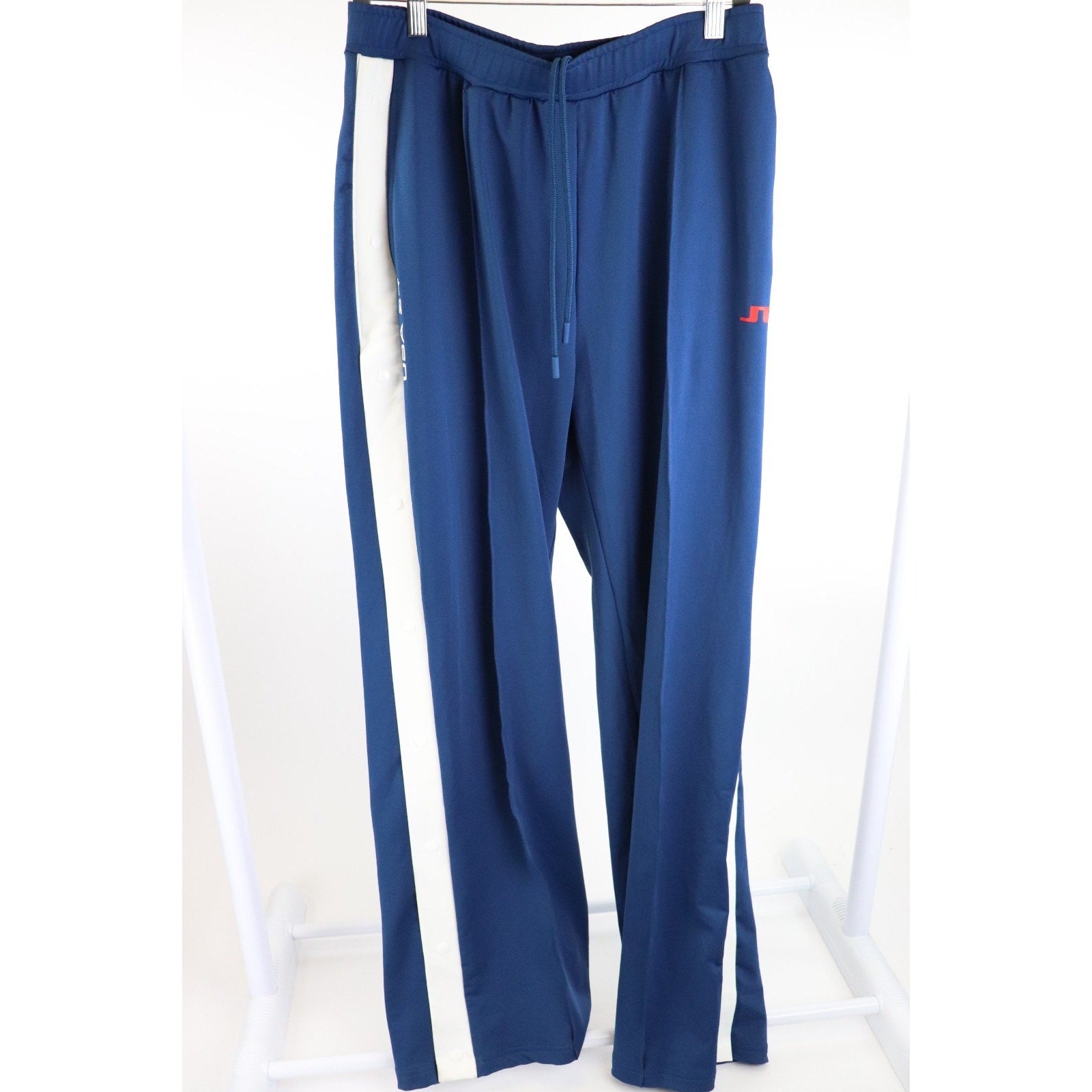 Women's J Lindeberg JL Orianne Pants Athletic USA Blue White Sz L NWT $125