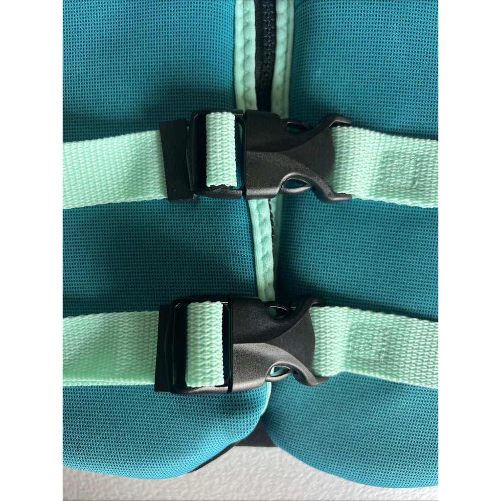 O'Brien Youth Vest Aqua Life Jacket 55-88 lbs. 2232775 New Read