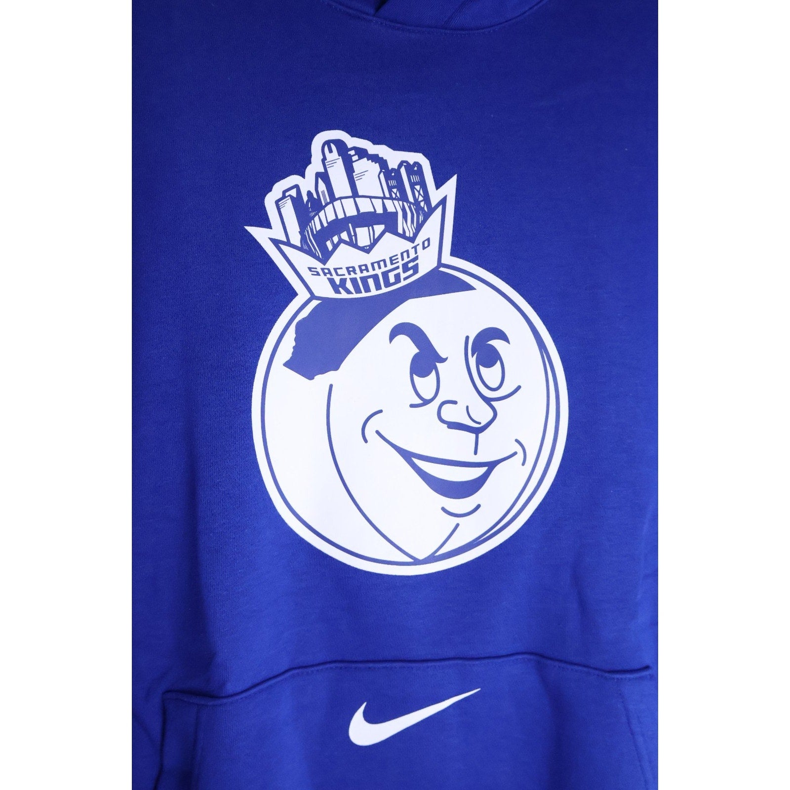 Nike Sacramento Kings Hoodie Men's Size L Blue Pullover City Edition NBA NWT