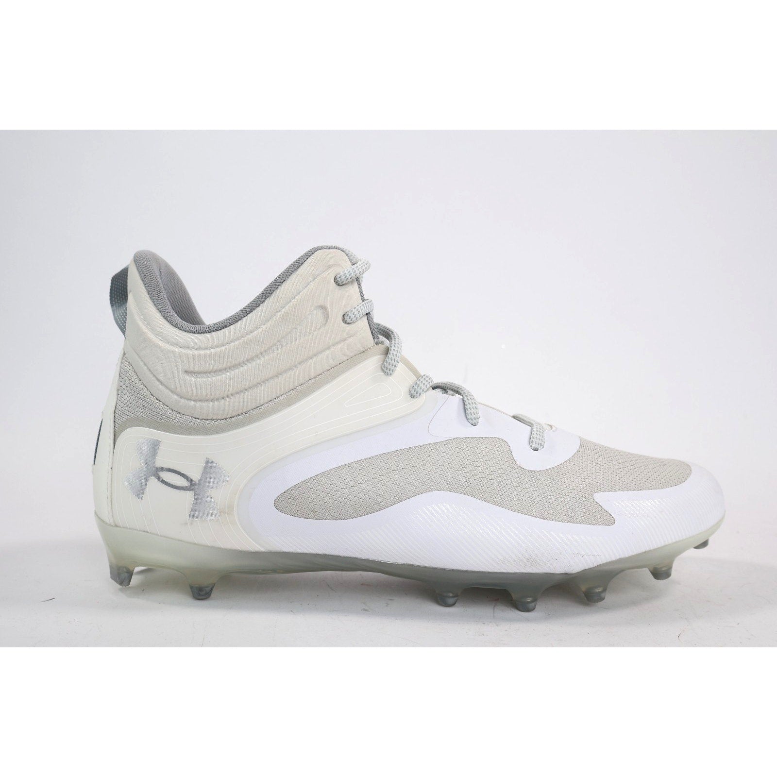Under Armour COMMAND MC MID 3025639-100 White Lacrosse Cleats Size 14 New Read