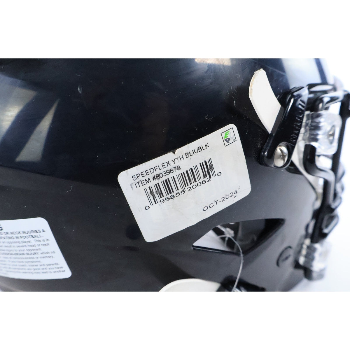 Riddell Speedflex Youth Football Helmet Black, Size Large Read INV#71