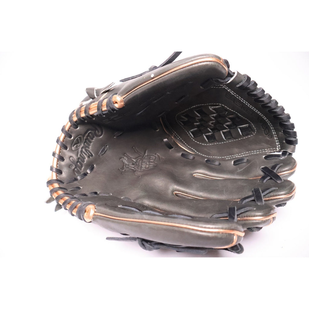 Rawlings Heart of the Hide 12"Softball Glove RHT Basket Web Black/Gold Excellent
