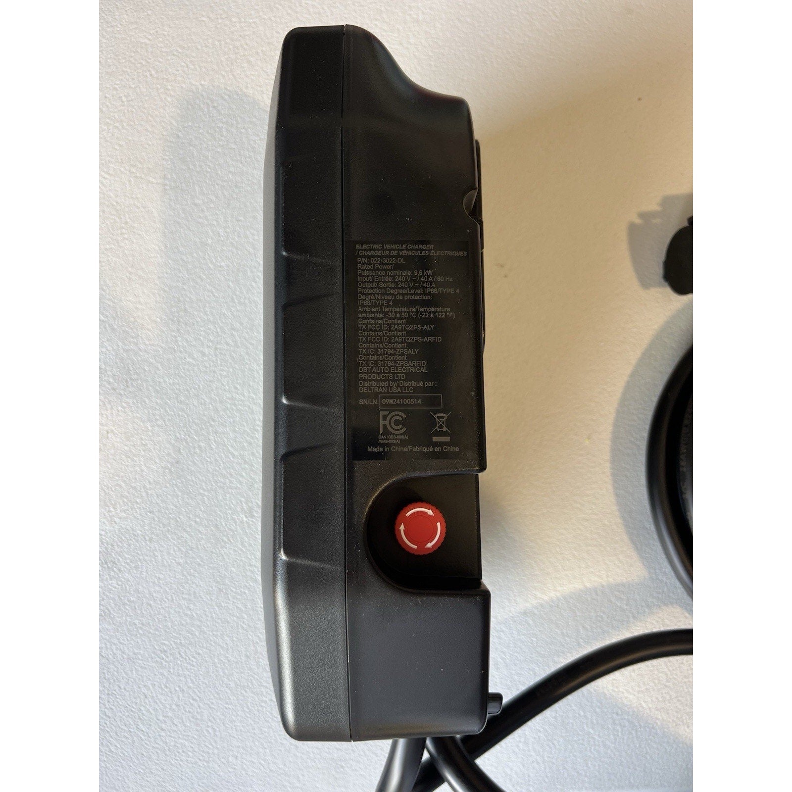 Battery Tender eCharge 40 AMP EV Charger Level 2 Mounted Indoor Outdoor READ