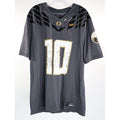 Nike Oregon Ducks Herbert #10 Anthracite Shoe Duck Football Jersey Size L Read