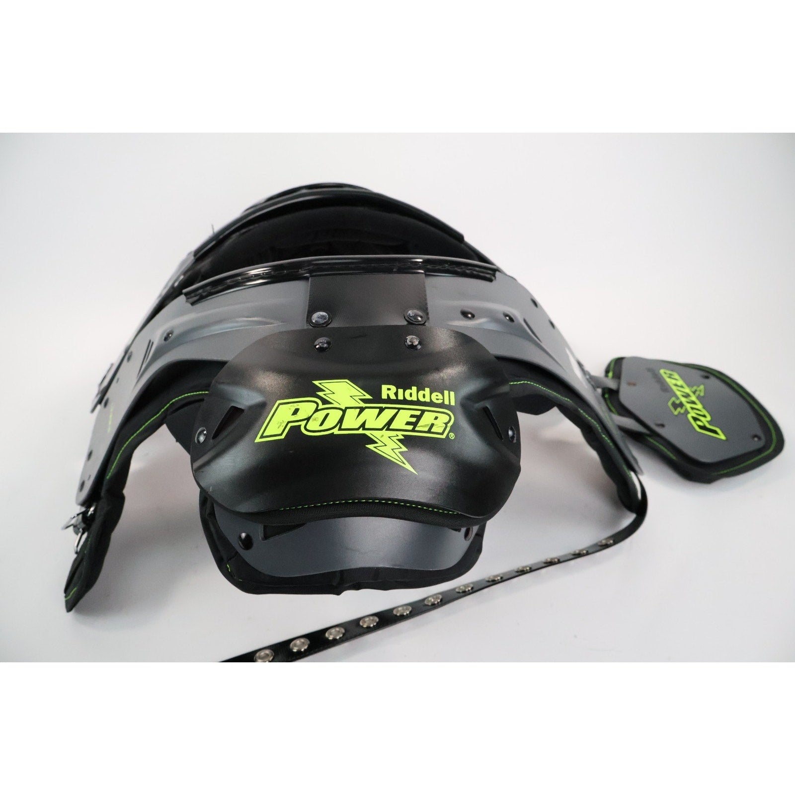 Riddell Power Amp Football Shoulder Pads w/ Backplate Adult Large / Read