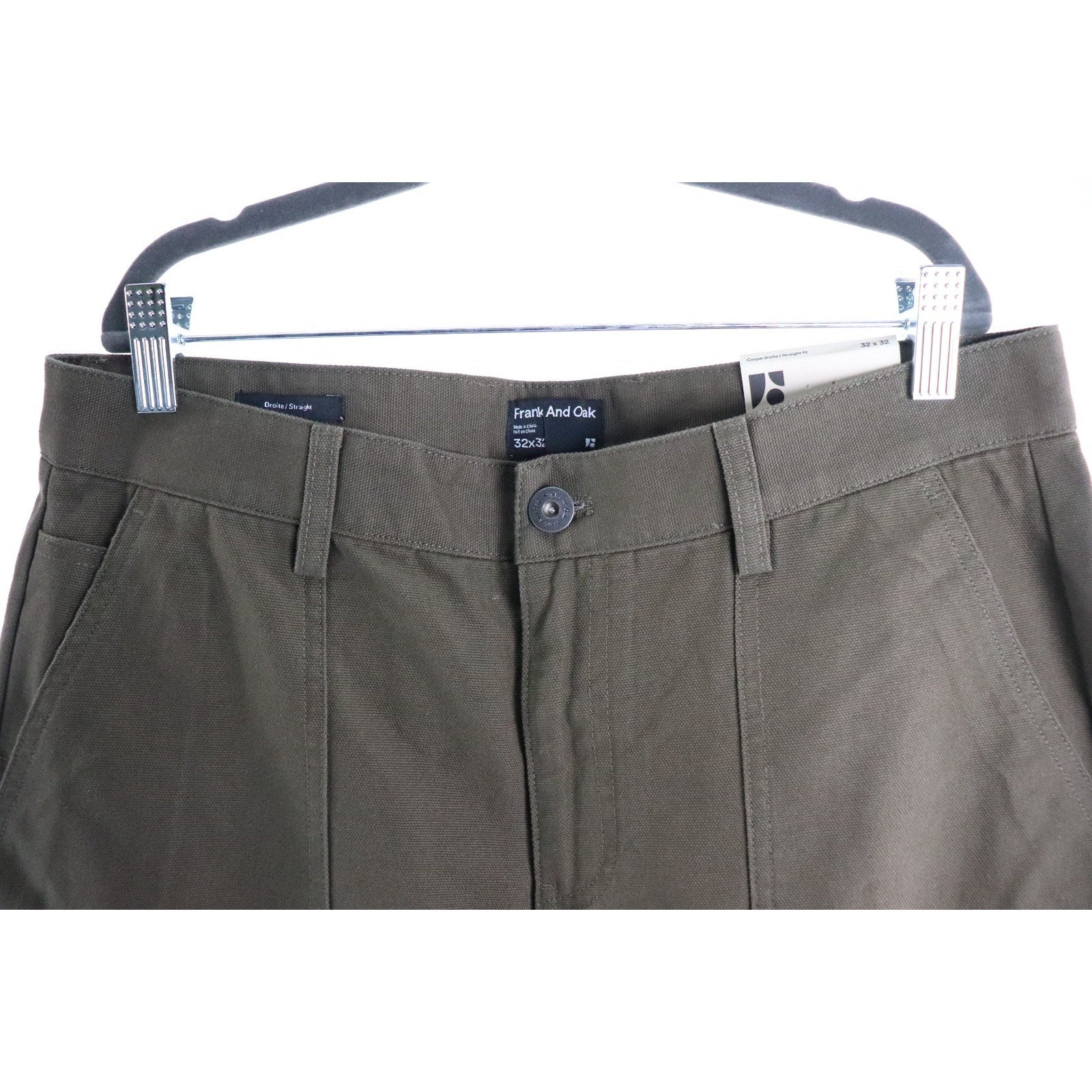 Frank and Oak Men’s NWT’s Joey Fatigue Pant In Green Size 30x32