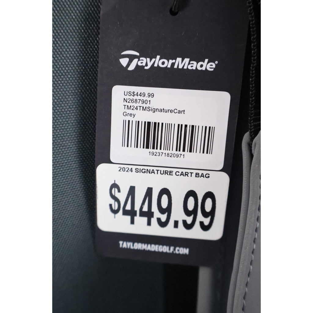 TaylorMade Golf Signature 14-Way Cart Bag Grey New Read