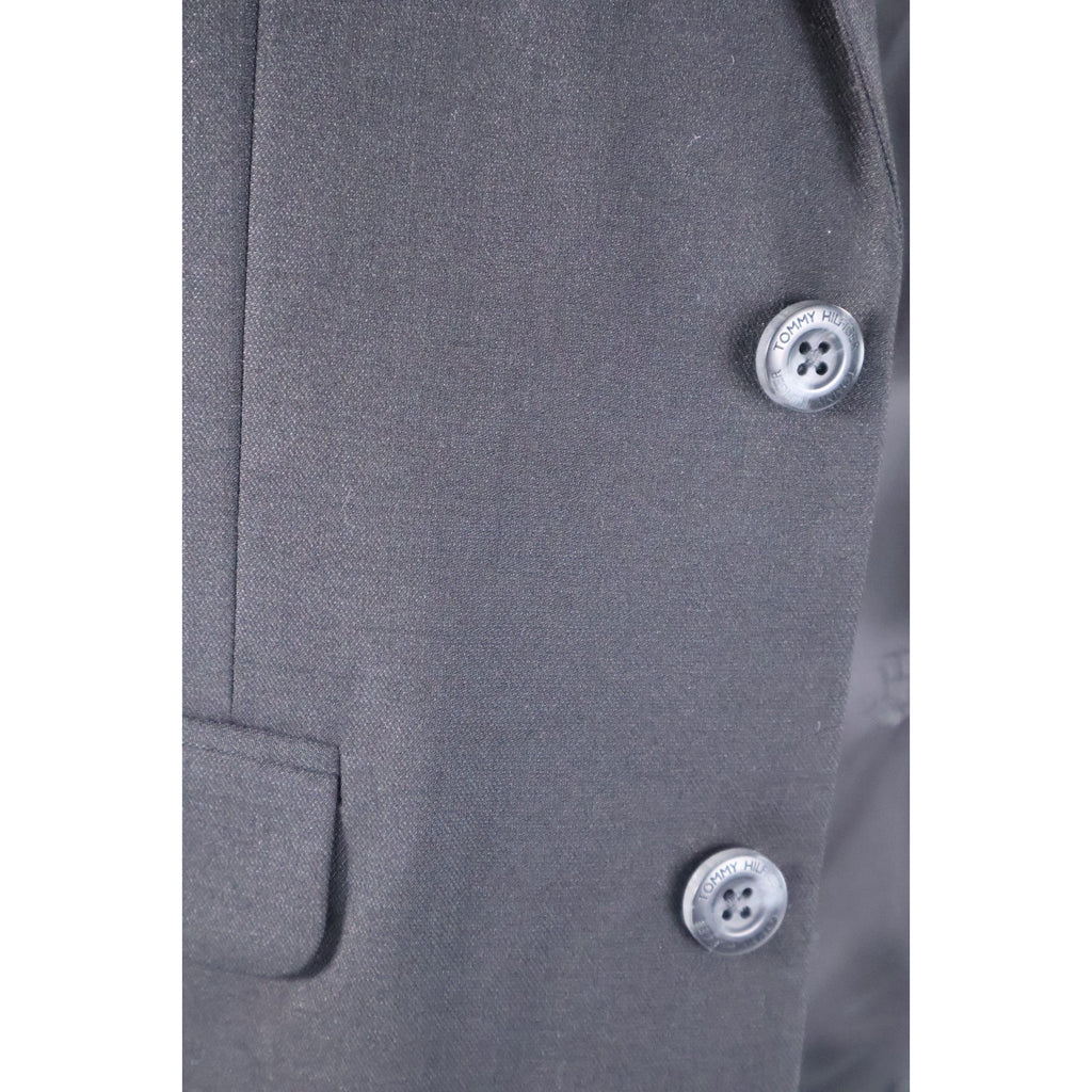 Tommy Hilfiger Boy's Black Modern-Fit Stretch Suit 2 Piece Jacket Pant Sz 10 NWT