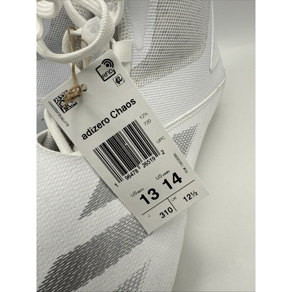 Adidas Adizero Chaos Linemen Mens Football Cleats Shoe White Size 13 NWOB