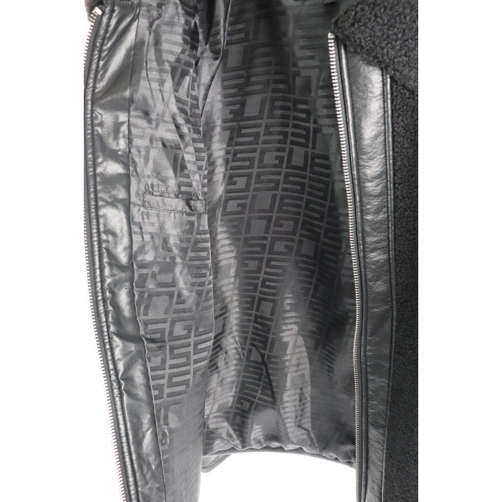 GUESS Mens Ren Bonded Faux Sherpa Jacket, Jet Black Multi, XXL