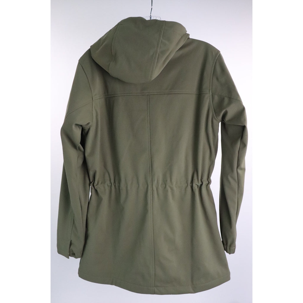 Columbia Rose Winds Softshell Hooded Jacket Women's XS Green FullZip Closure NWT