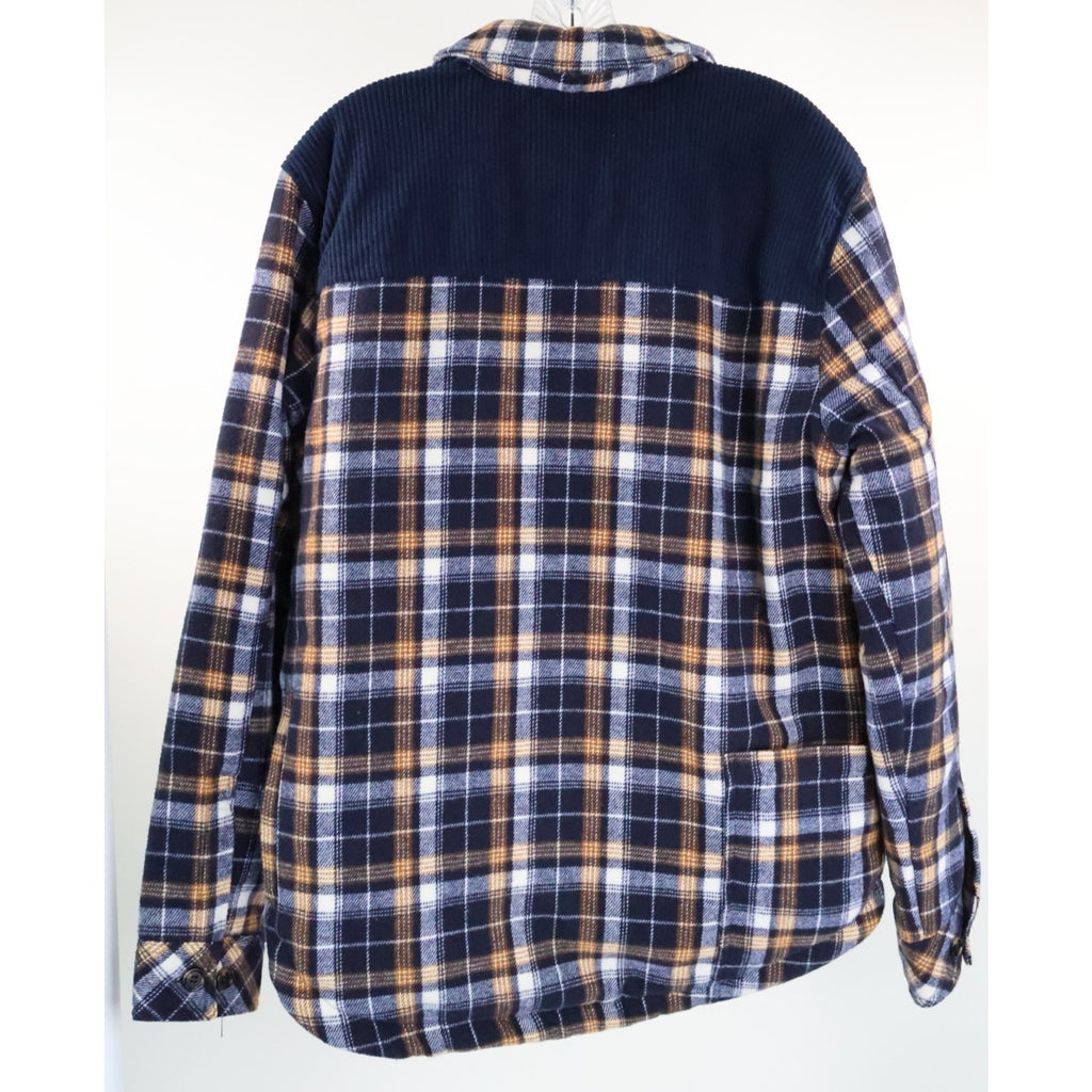 NFL Transitional Plaid Shirt Jacket by Glll DenverBroncos Men's Size Small READ