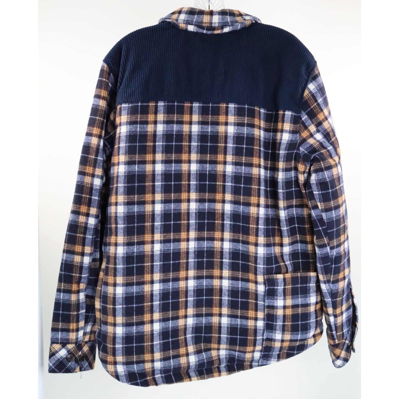 NFL Transitional Plaid Shirt Jacket by Glll DenverBroncos Men's Size Small READ