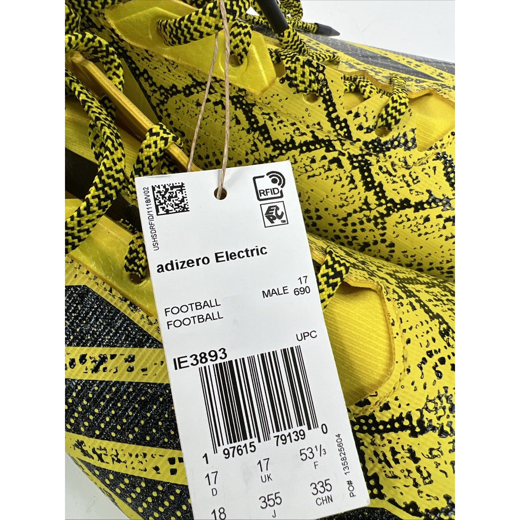 Adidas Adizero Electric 2 Exotic Speed Yellow Men's Football Cleats IE3897 Sz 18