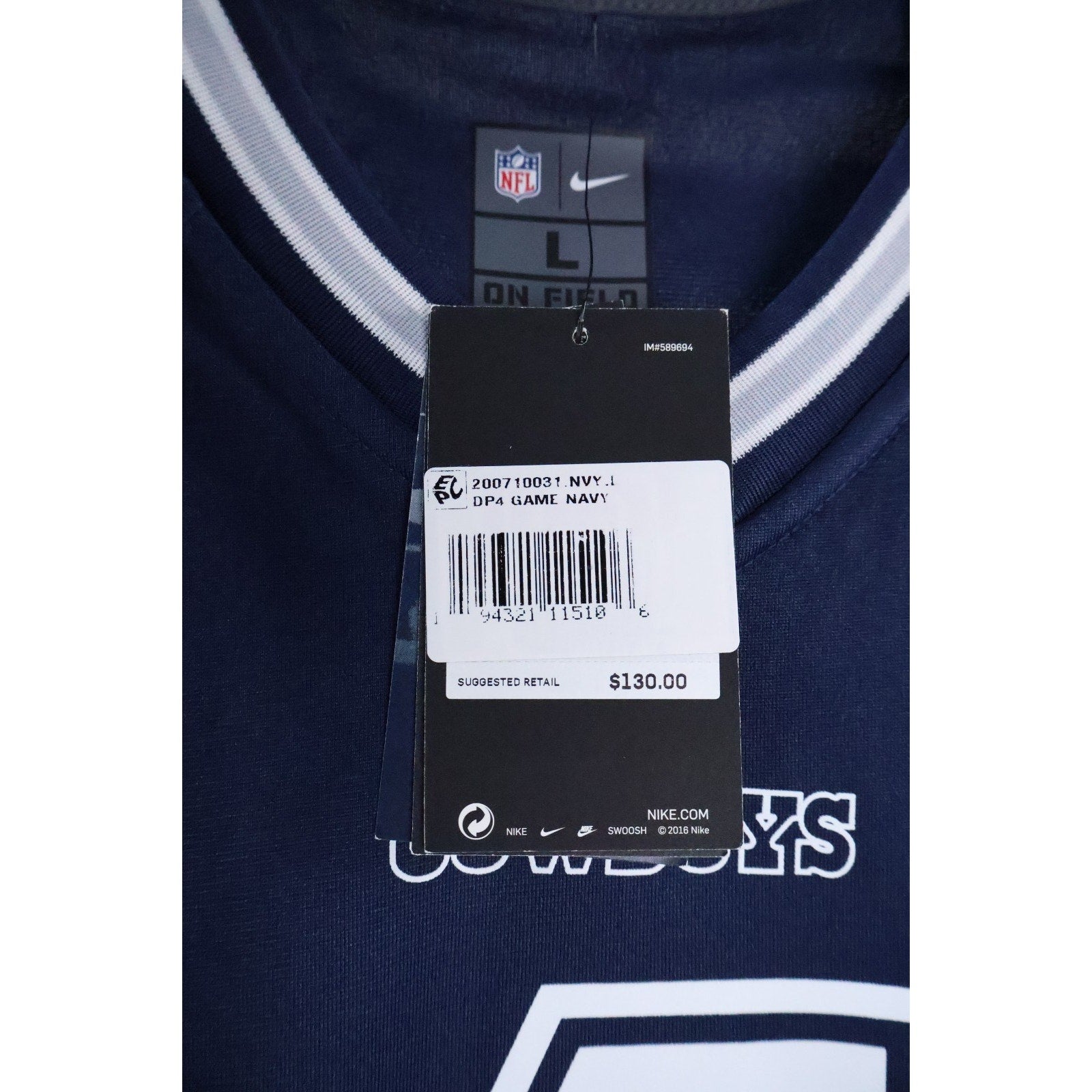 Nike Dallas Cowboys Dak Prescott #4 Men's Large NFL Limited Jersey NWT Read