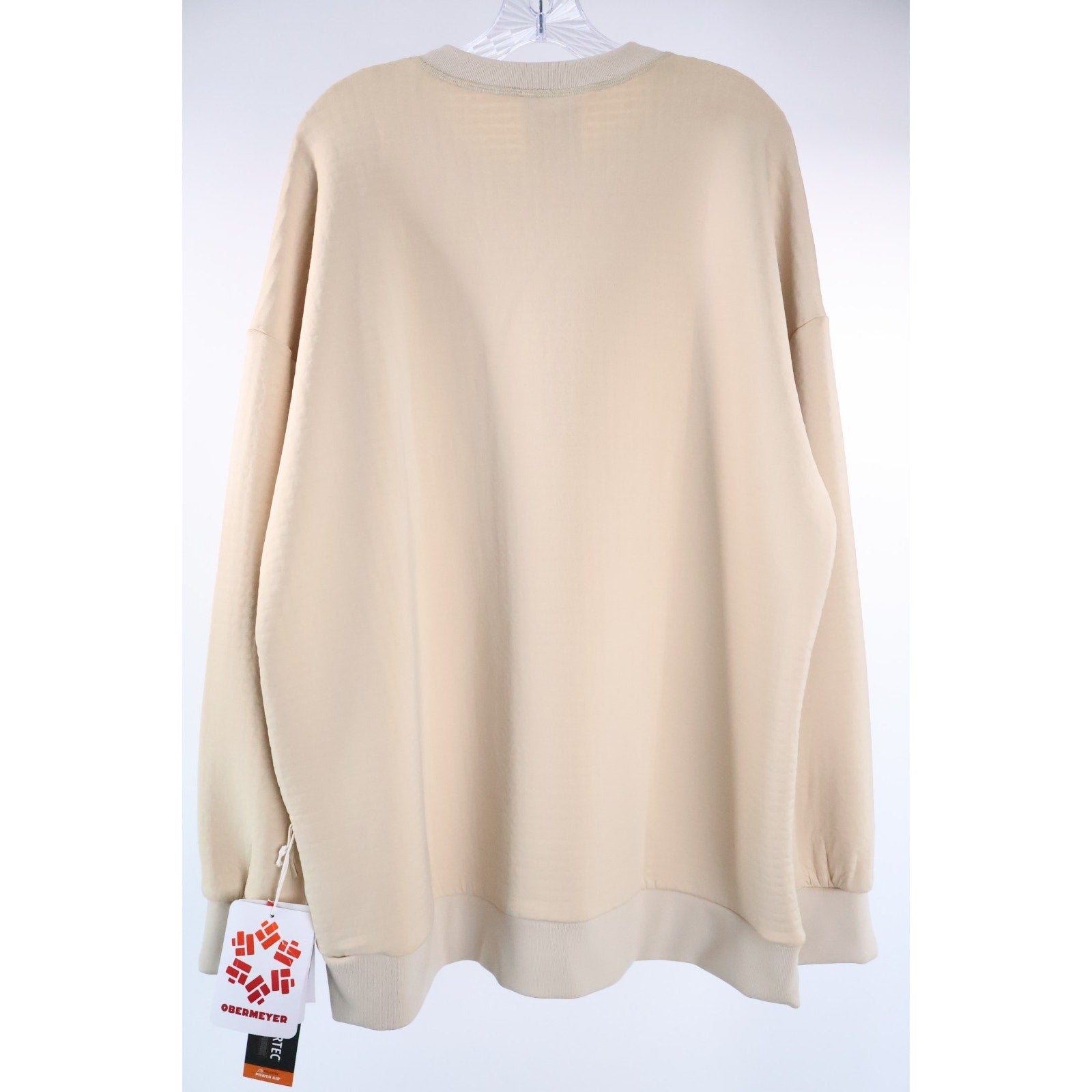 Obermeyer Explorer Tech Crew Men's LargeSweatshirt Pullover Cement NWT