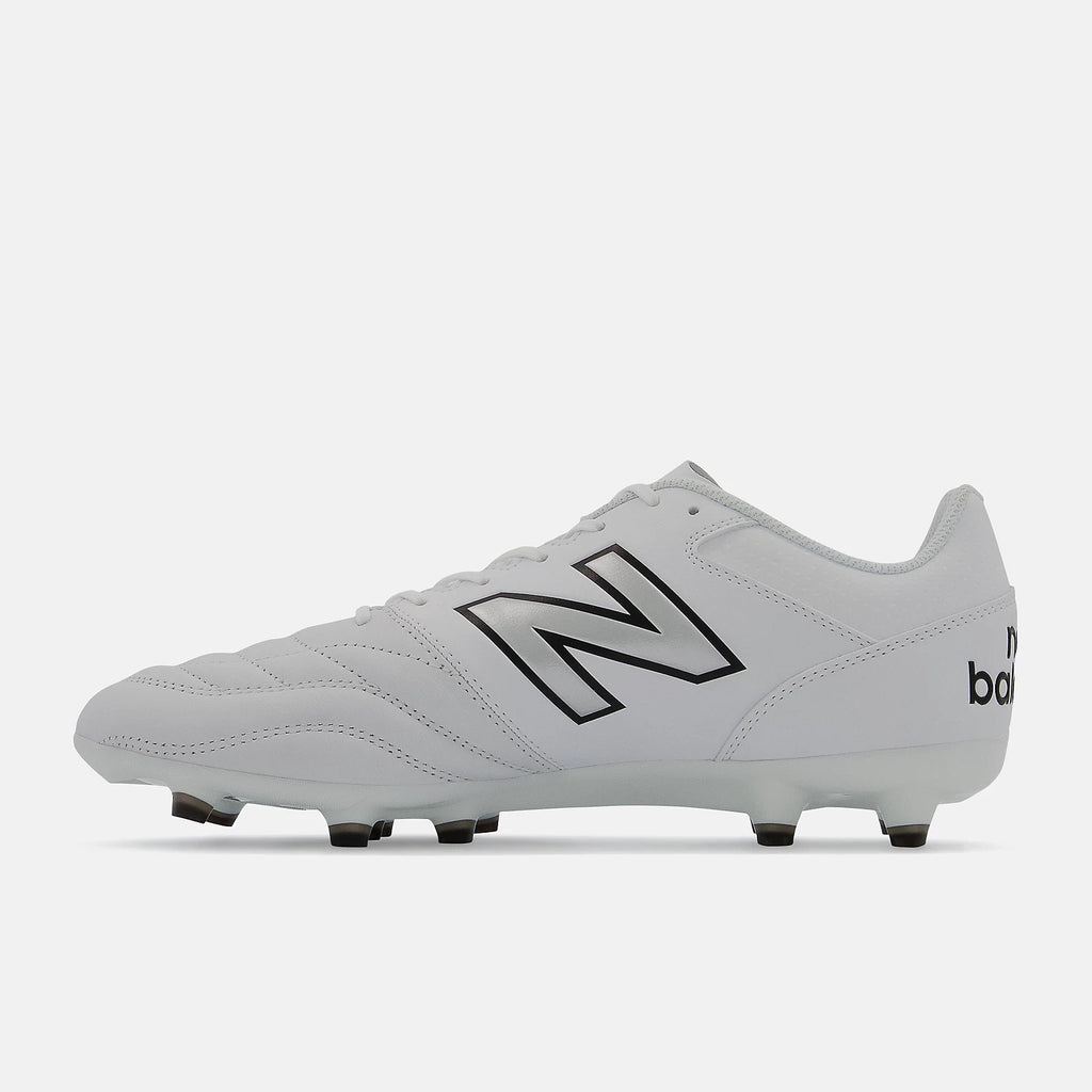 New Balance Men's 442 V2 Team FG Soccer Shoe, Black/White, Medium, M13 / W14.5