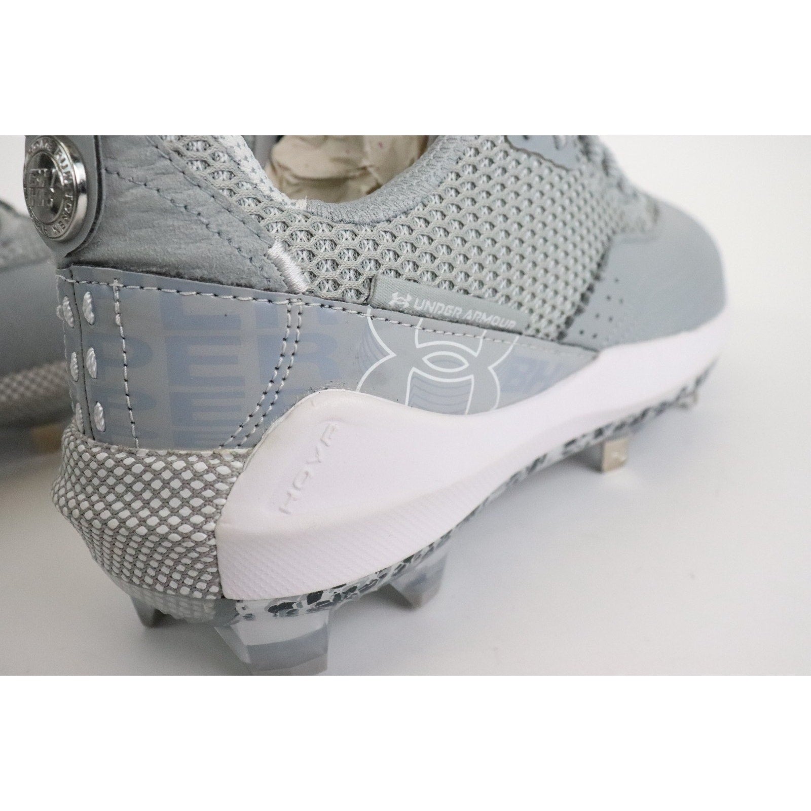 Under Armour Harper 7 Low ST Baseball Cleats 325582-101 | Men's Size 12 | Gray