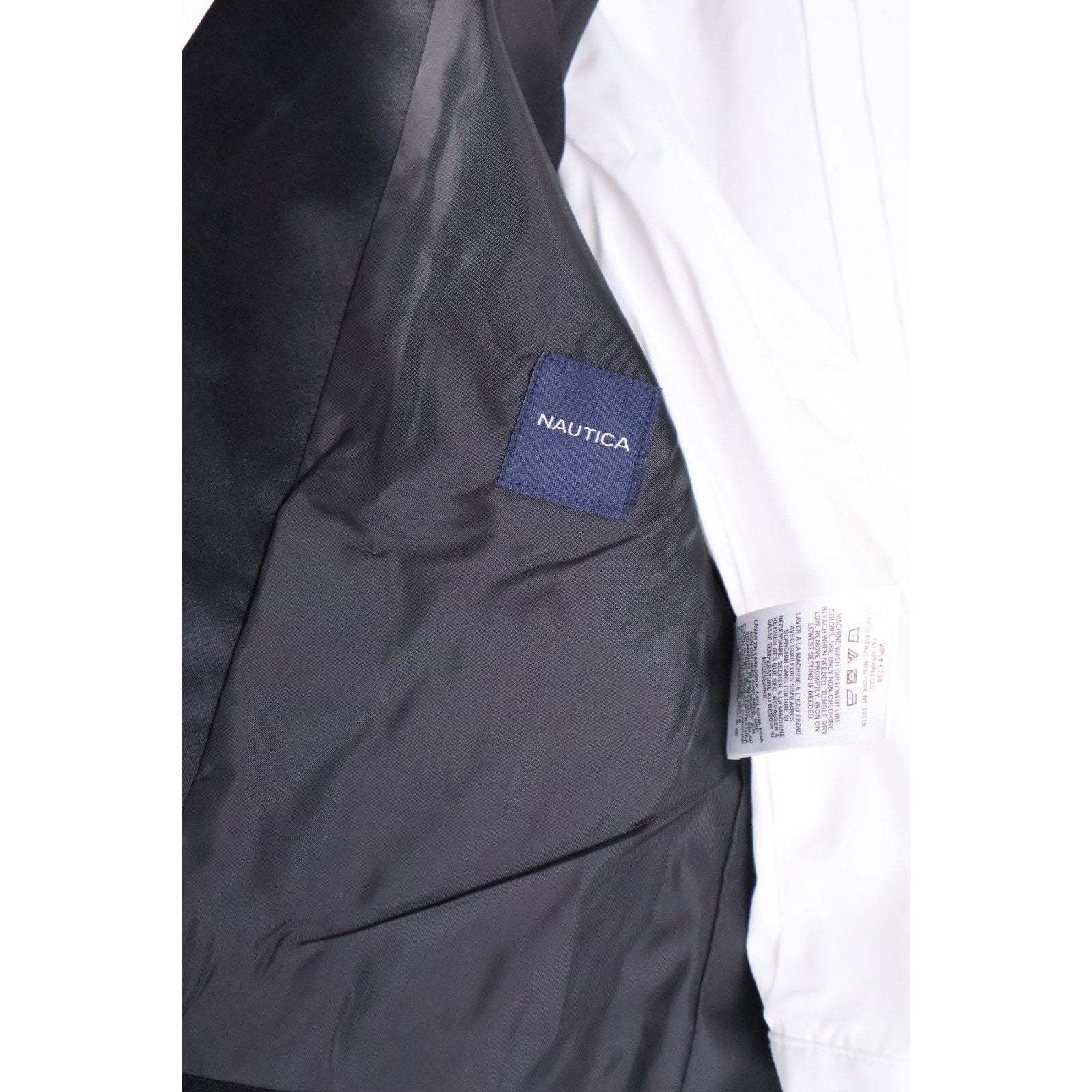 Nautica Black Tuxedo Suit For Child Kid Size 3T (Jacket + Shirt Only) NWT Read