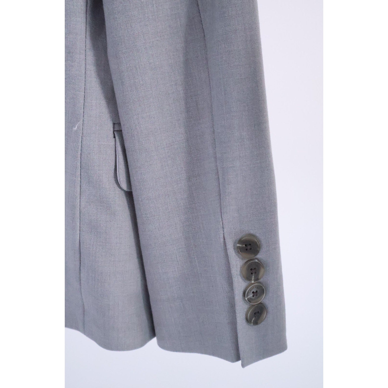 Calvin Klein Big Boys Grey Slim Fit Stretch Suit Jacket, Size 10 $110