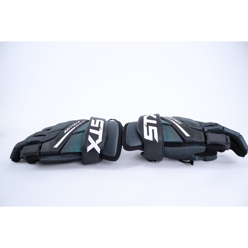 STX Stallion 200 Lacrosse Shoulder + ArmPads, Gloves Set Excellent Youth LG Read