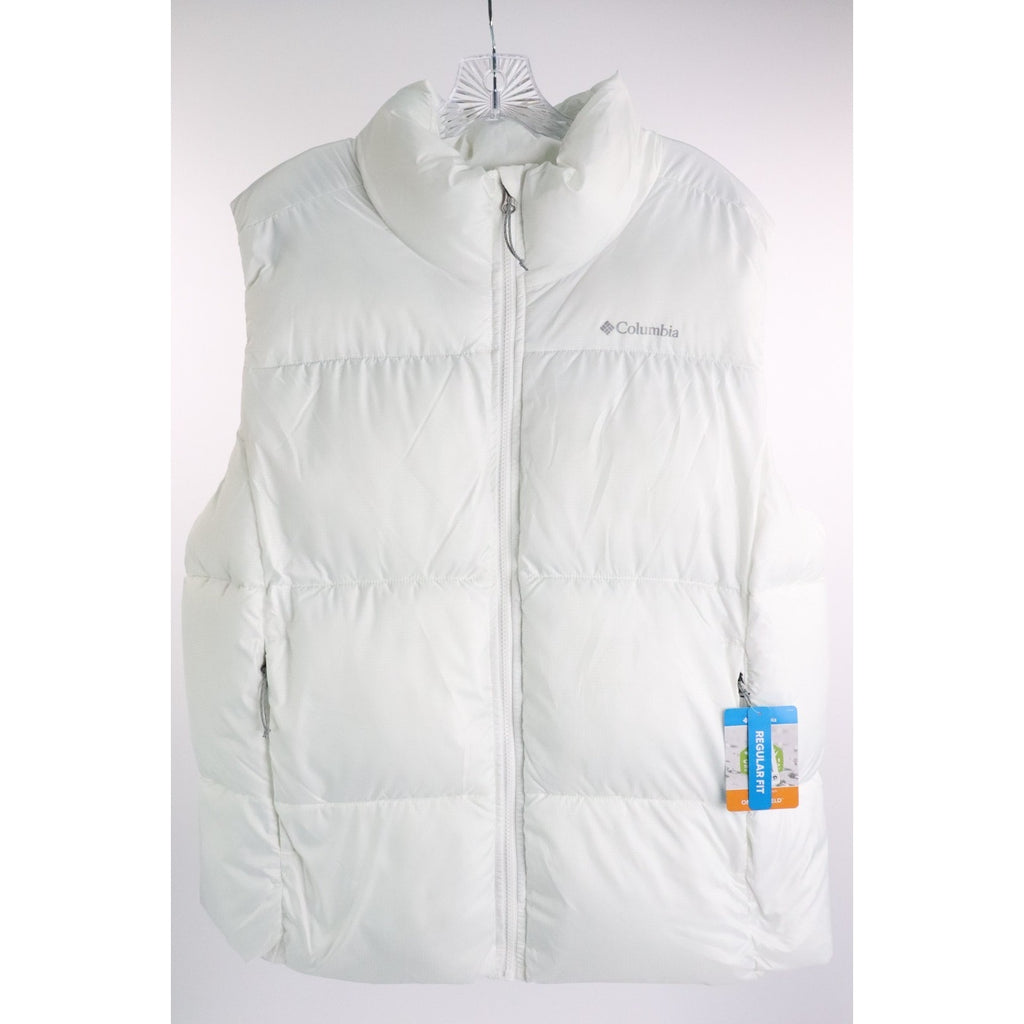 Women’s Columbia Puffect Mid Puffer Vest, White, Size 1X NWT