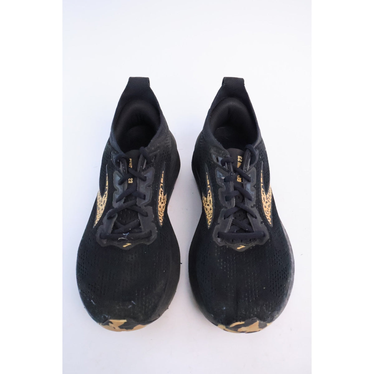 Brooks Glycerin GTS 23 Running Shoes Womens Sz7.5 Black/Asphalt/Iced Coffee #108