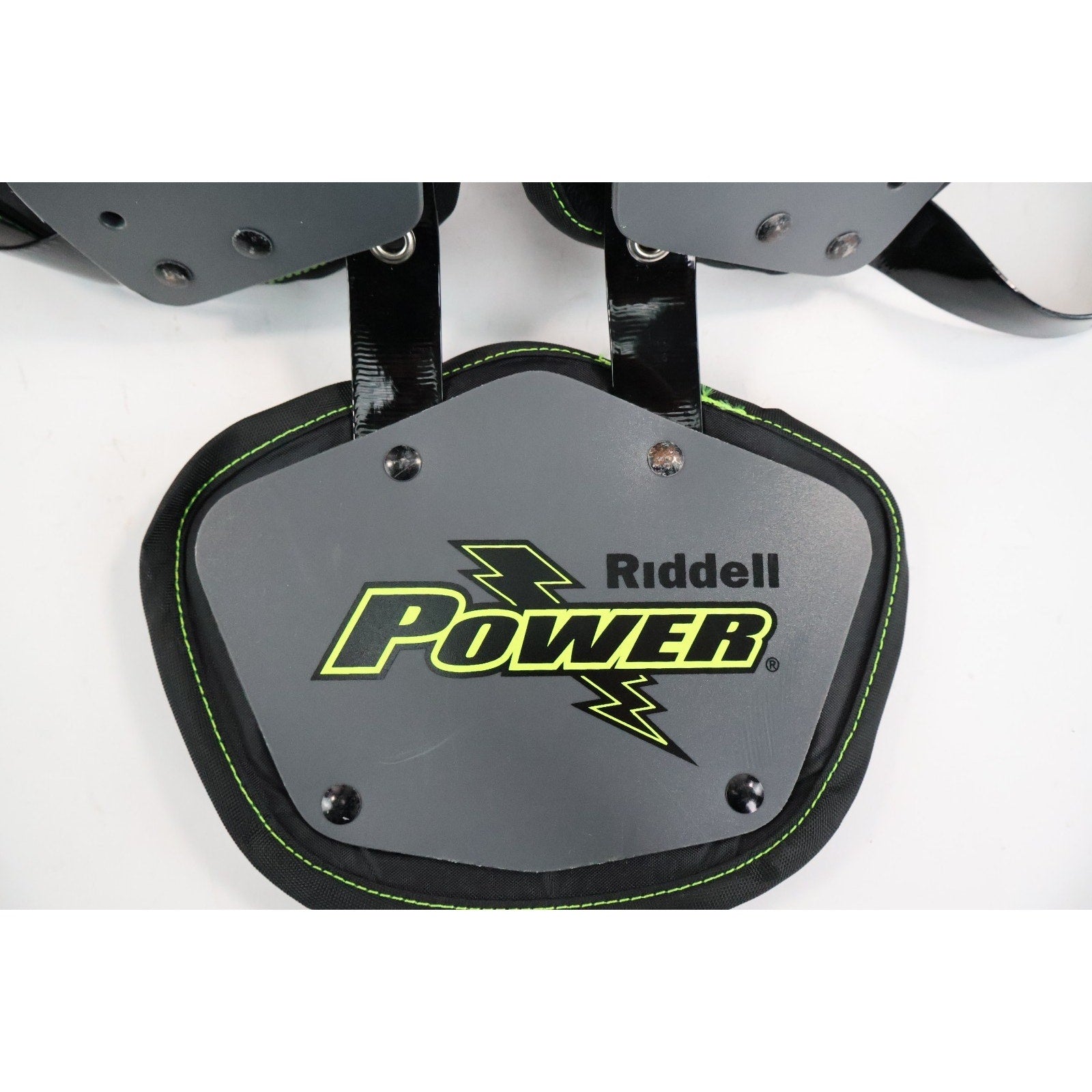 Riddell Power Amp Football Shoulder Pads w/ Backplate Adult Large / Read