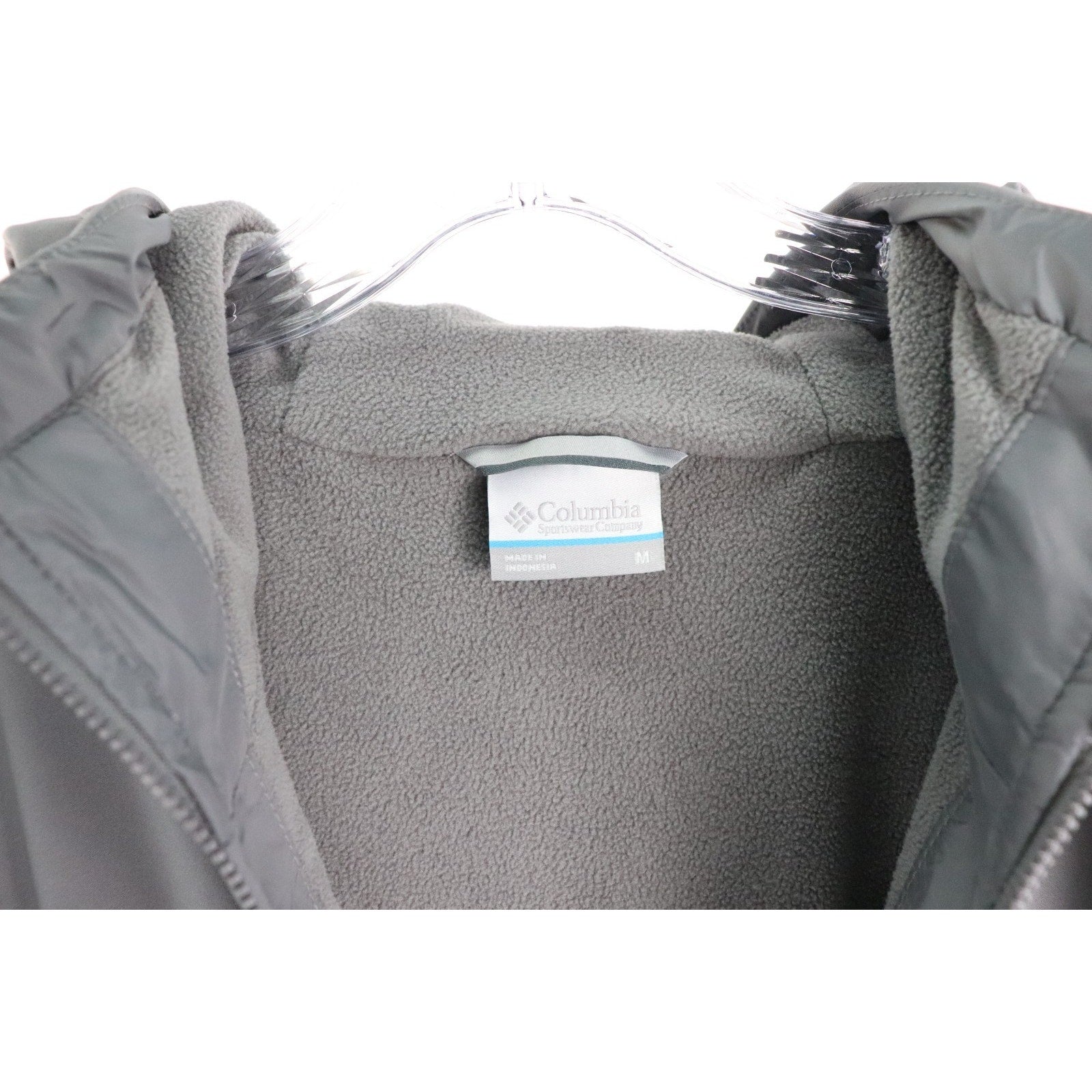 Columbia Rose Winds Softshell Hooded Jacket Women's M Gray Full-Zip Closure NWT